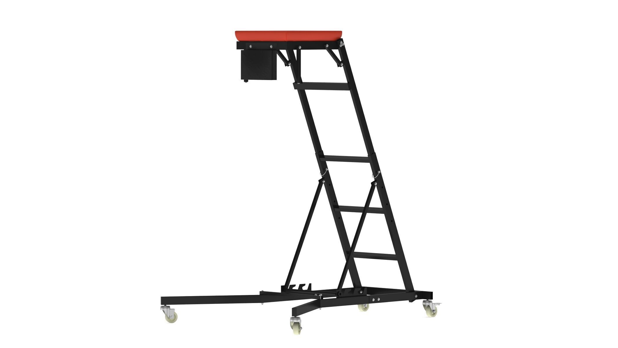 Garage Elevated Creeper Adjustable Topside Mechanic Seat 3D model_4