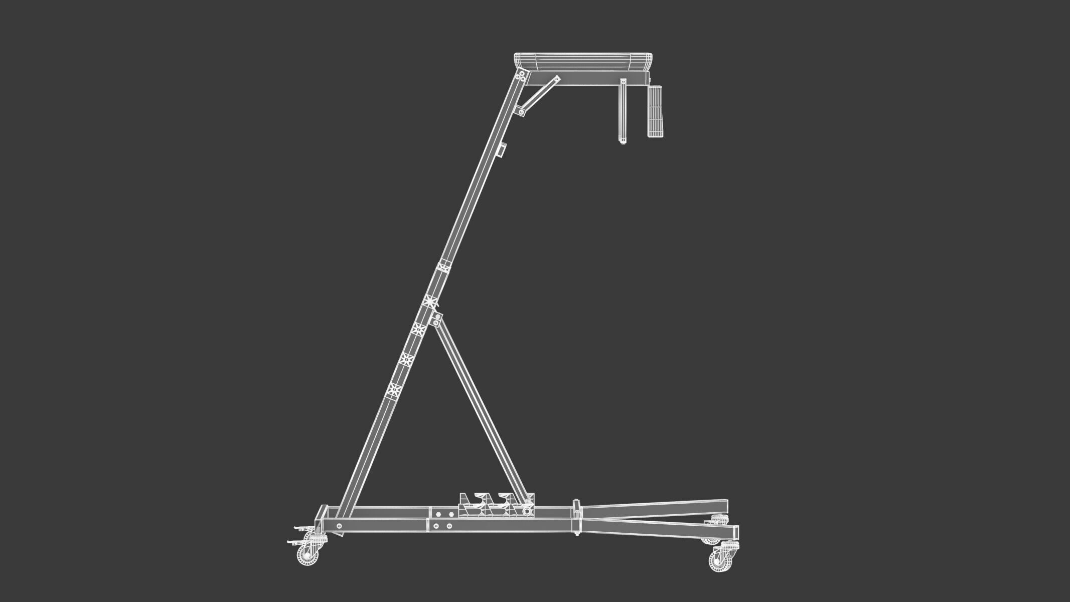 Garage Elevated Creeper Adjustable Topside Mechanic Seat 3D model_17