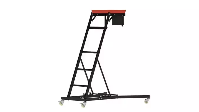 Garage Elevated Creeper Adjustable Topside Mechanic Seat 3D model
