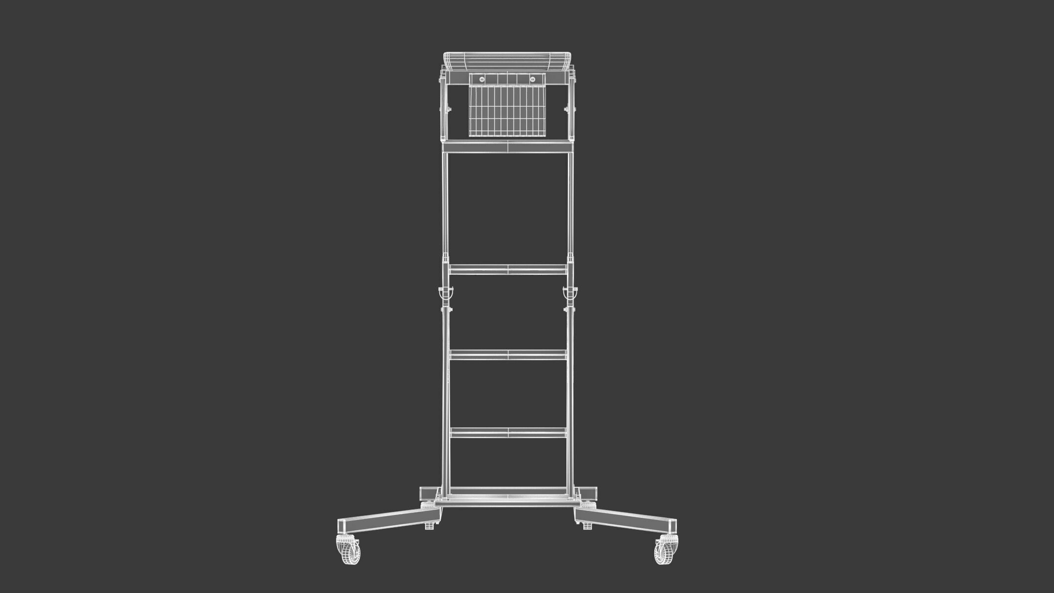 Garage Elevated Creeper Adjustable Topside Mechanic Seat 3D model_15