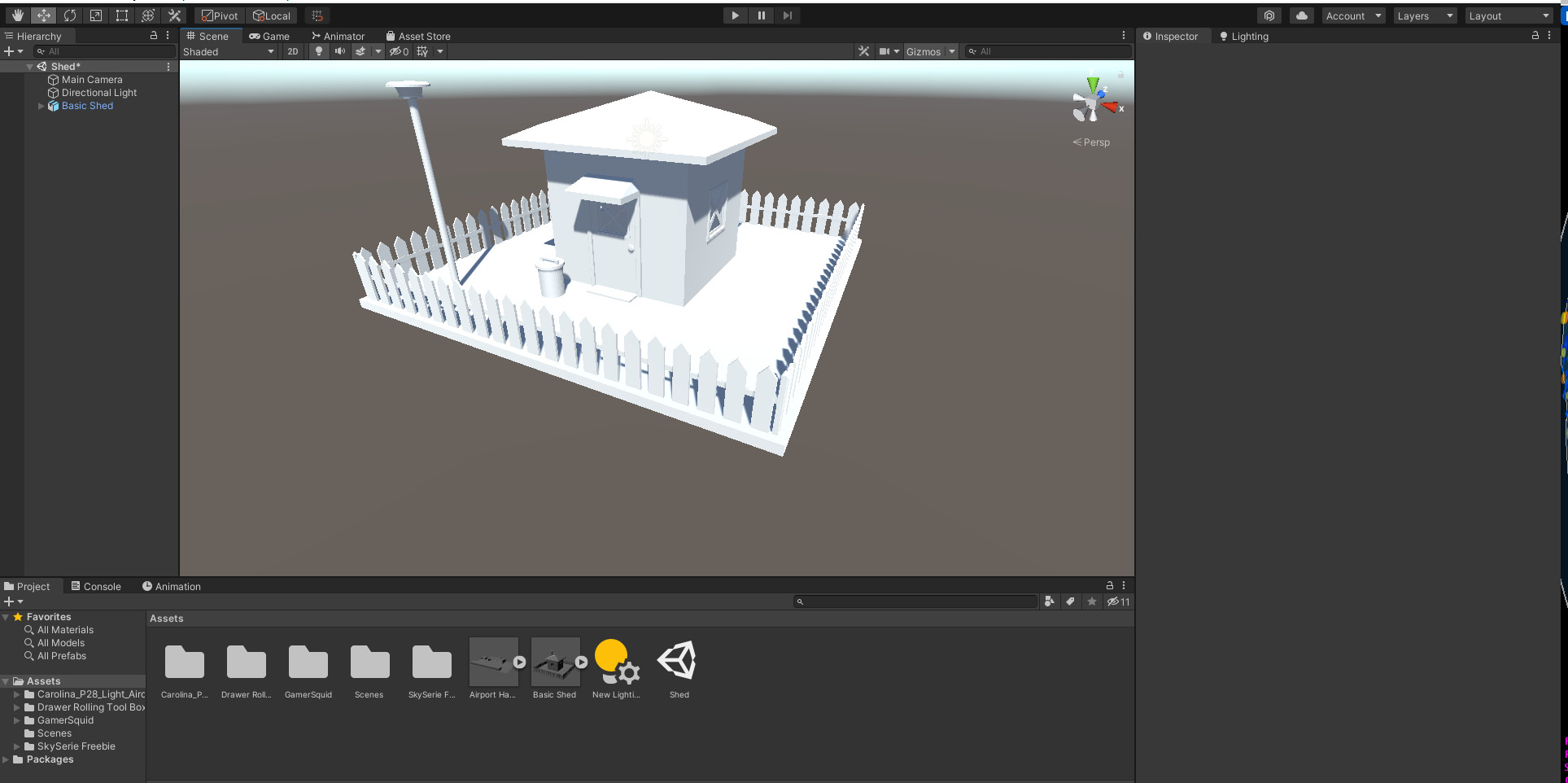 Texture ready Stylized Shed Environment Free low-poly 3D model_4