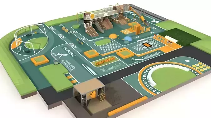 Outdoor theme amusement park