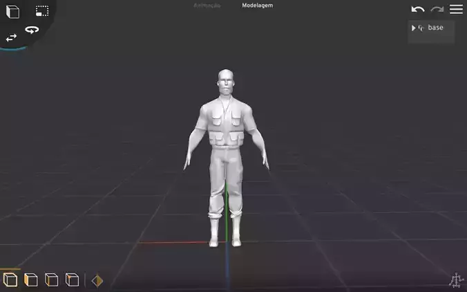Homem para animacao e criacao de jogos 3D model