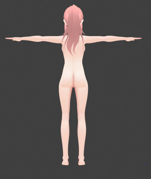Anime Cute Girl 3D Model  Stylized Female Character 3D model_25