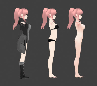 Anime Cute Girl 3D Model  Stylized Female Character 3D model_11