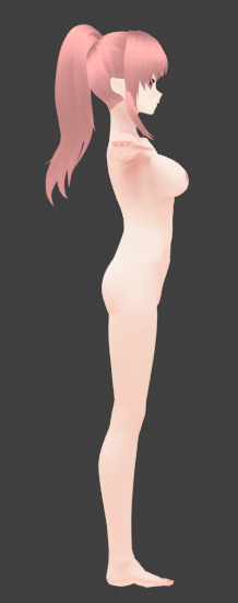 Anime Cute Girl 3D Model  Stylized Female Character 3D model_26