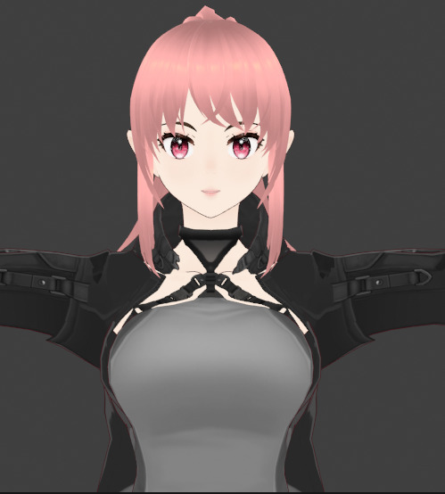 Anime Cute Girl 3D Model  Stylized Female Character 3D model_32