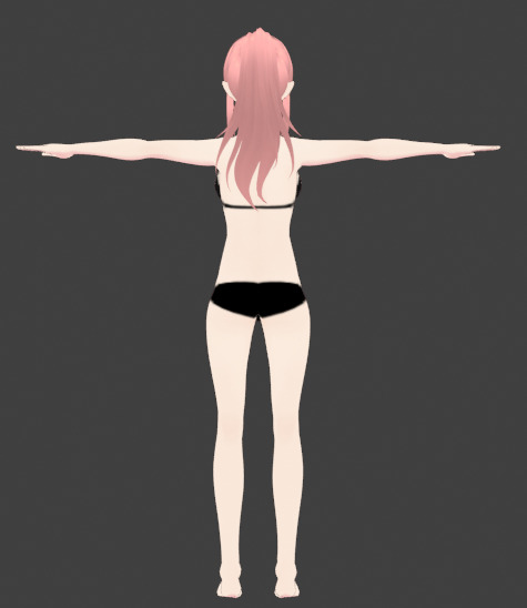 Anime Cute Girl 3D Model  Stylized Female Character 3D model_18