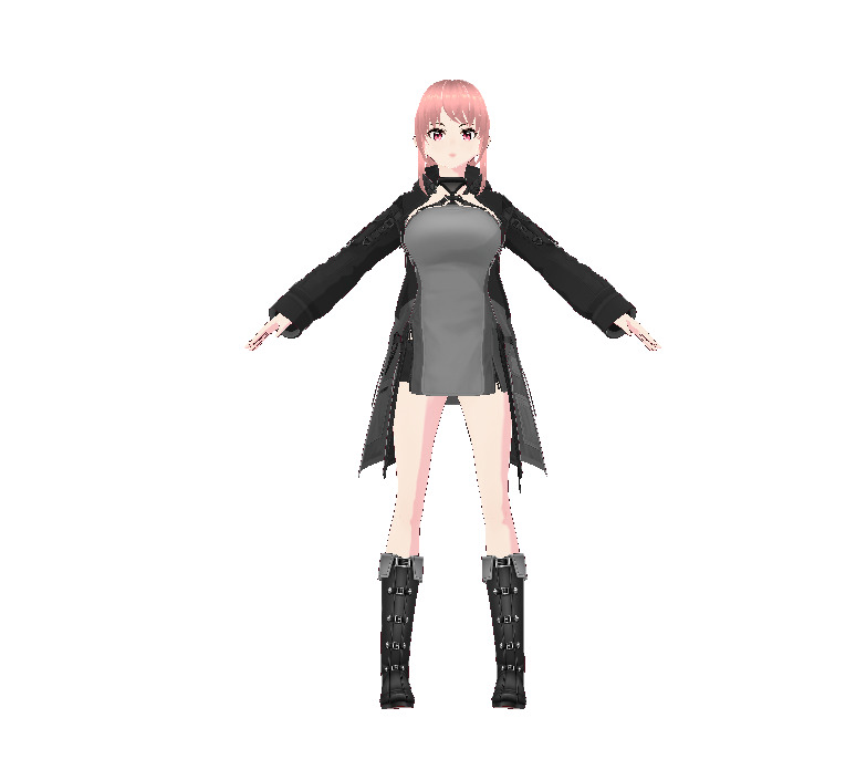 Anime Cute Girl 3D Model  Stylized Female Character 3D model_37