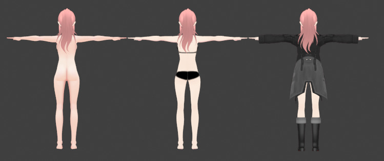 Anime Cute Girl 3D Model  Stylized Female Character 3D model_10