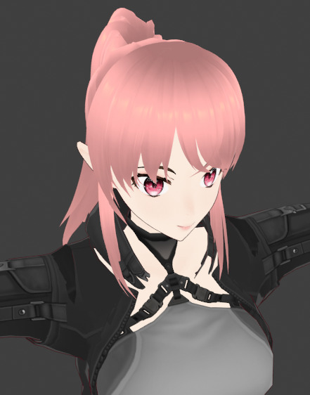 Anime Cute Girl 3D Model  Stylized Female Character 3D model_8