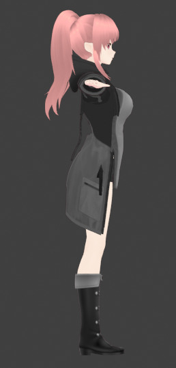 Anime Cute Girl 3D Model  Stylized Female Character 3D model_30