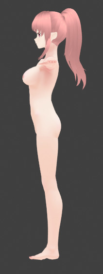 Anime Cute Girl 3D Model  Stylized Female Character 3D model_24