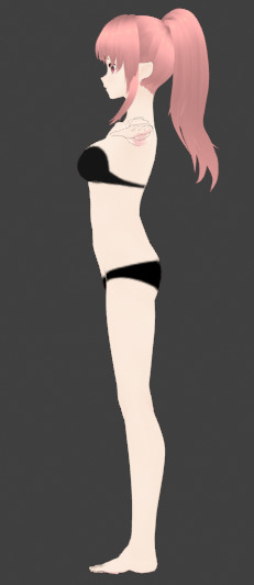 Anime Cute Girl 3D Model  Stylized Female Character 3D model_16