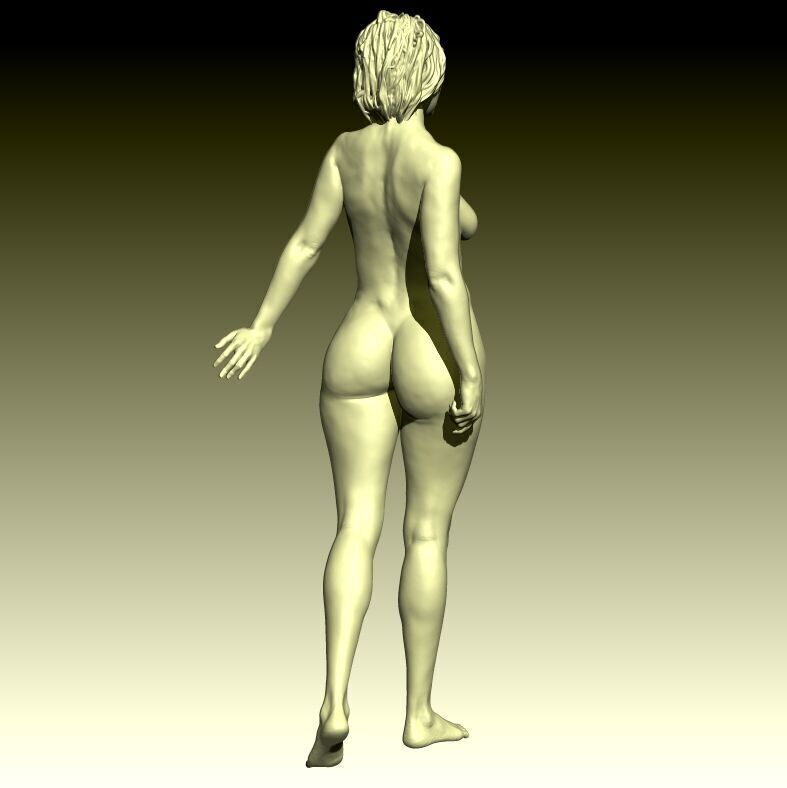 Belle Plante Realistic 3D Model of a nude Woman Print-Ready 3D print model_2