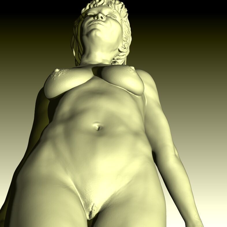 Belle Plante Realistic 3D Model of a nude Woman Print-Ready 3D print model_5