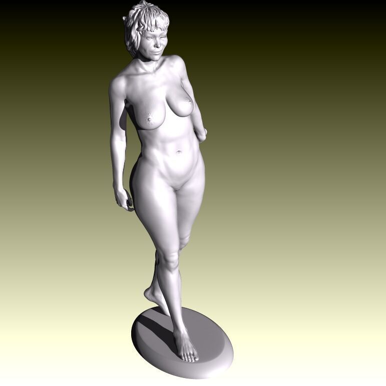 Belle Plante Realistic 3D Model of a nude Woman Print-Ready 3D print model_7