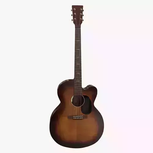 Acoustic Guitar Low-poly 3D model
