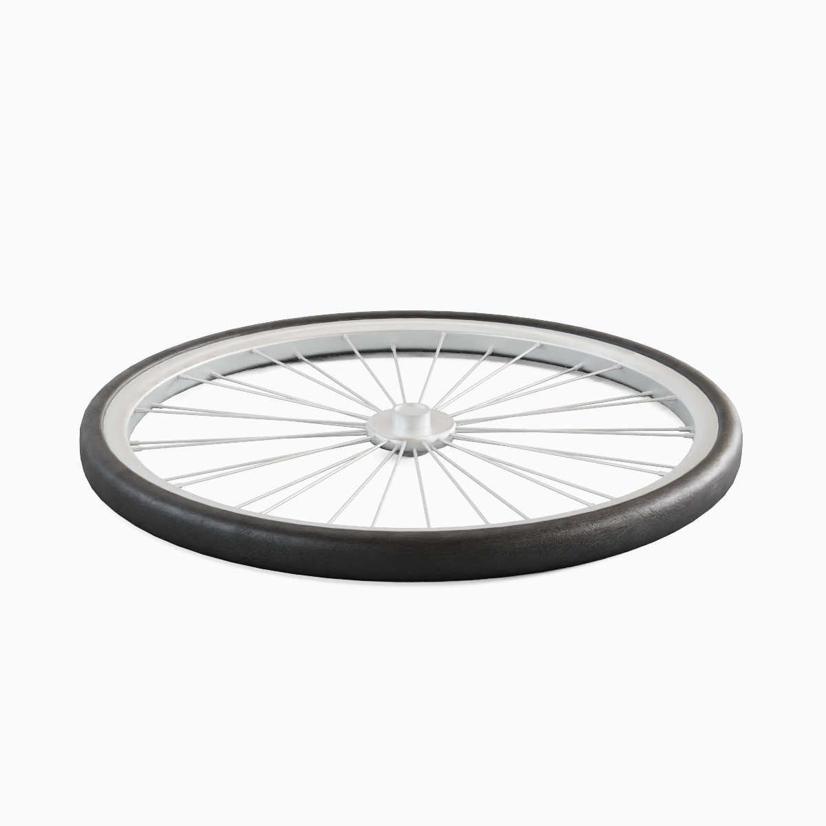 Bicycle Tire 01 Low-poly 3D model_1