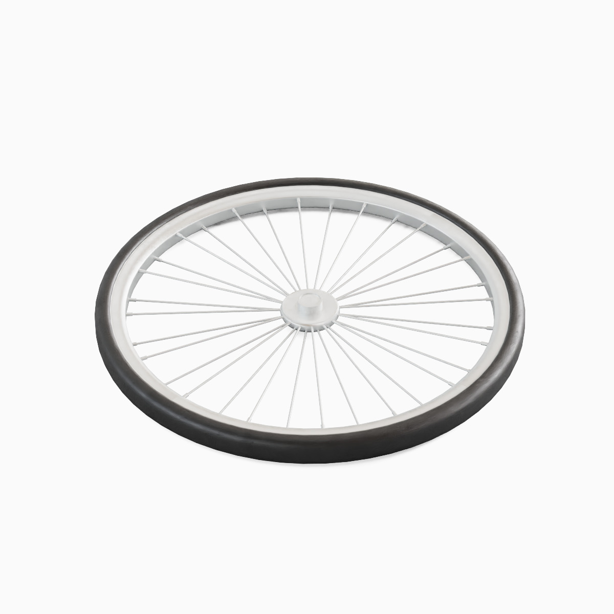 Bicycle Tire 01 Low-poly 3D model_4