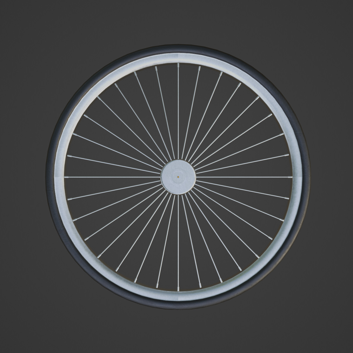Bicycle Tire 01 Low-poly 3D model_5