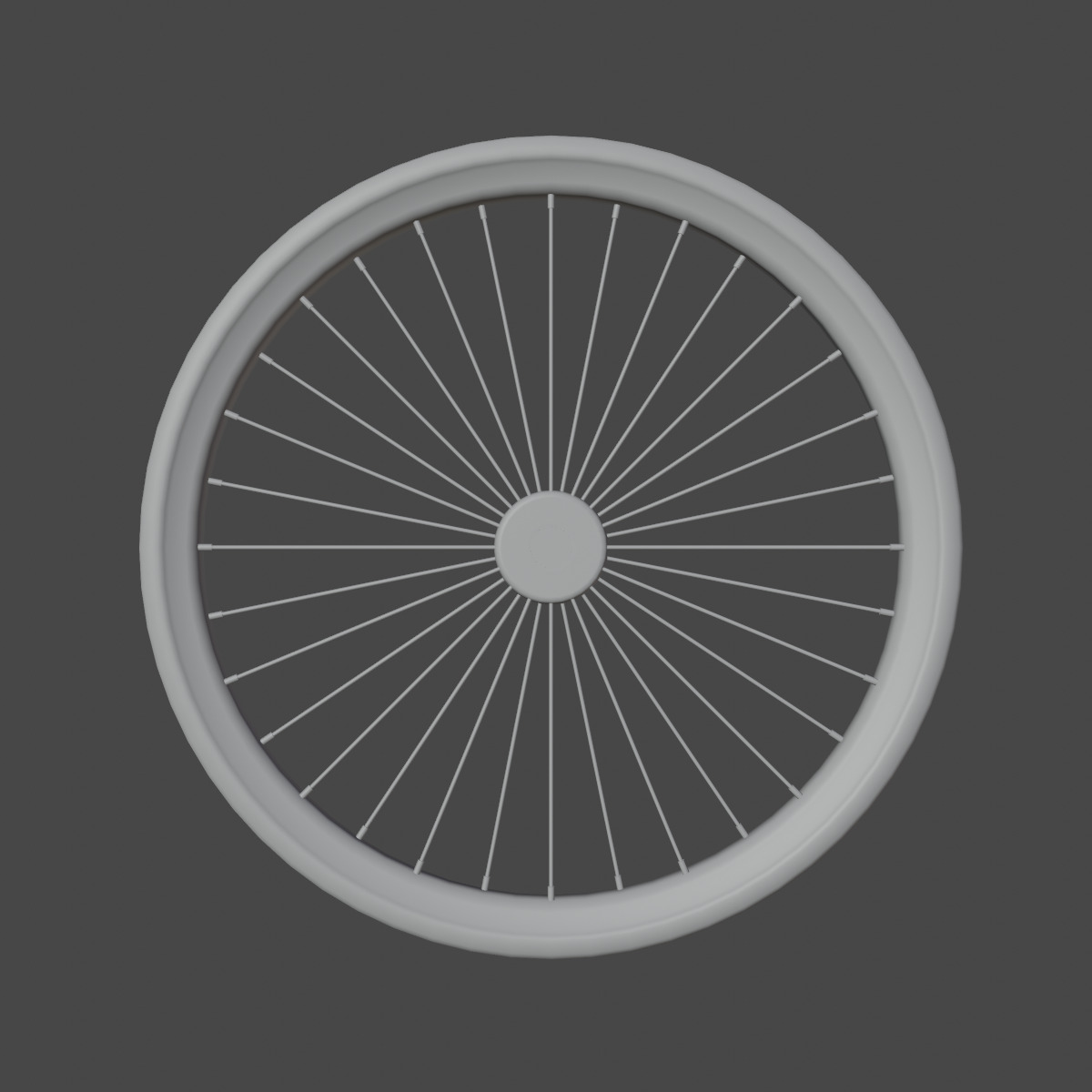 Bicycle Tire 01 Low-poly 3D model_7