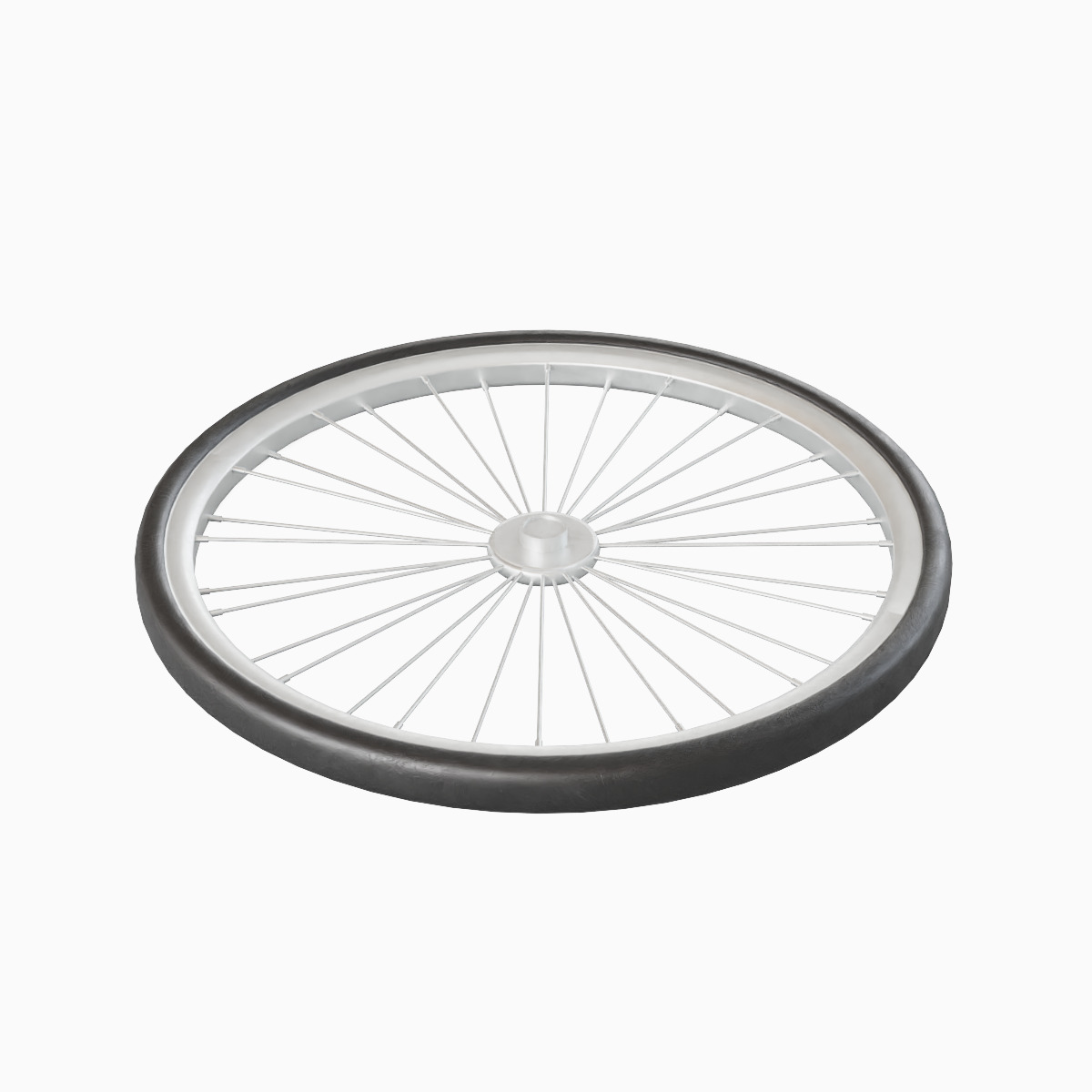 Bicycle Tire 01 Low-poly 3D model_2