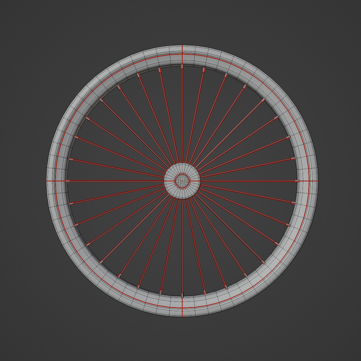 Bicycle Tire 01 Low-poly 3D model_8