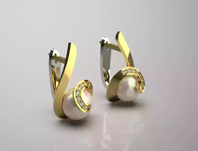 bride pearl earring pe0018