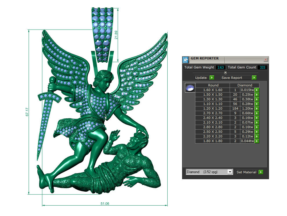 ANGLE AND DEMON 3D print model_3