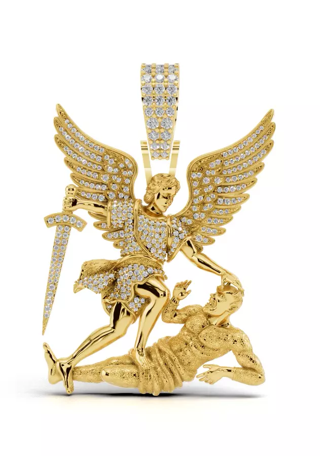 ANGLE AND DEMON 3D print model_0