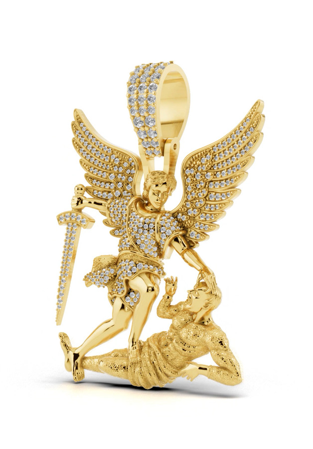 ANGLE AND DEMON 3D print model_2