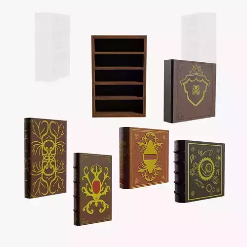 Deco Books Antique Baroque Series B Simple Shelf