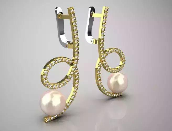 luxury pearl earring pe0019