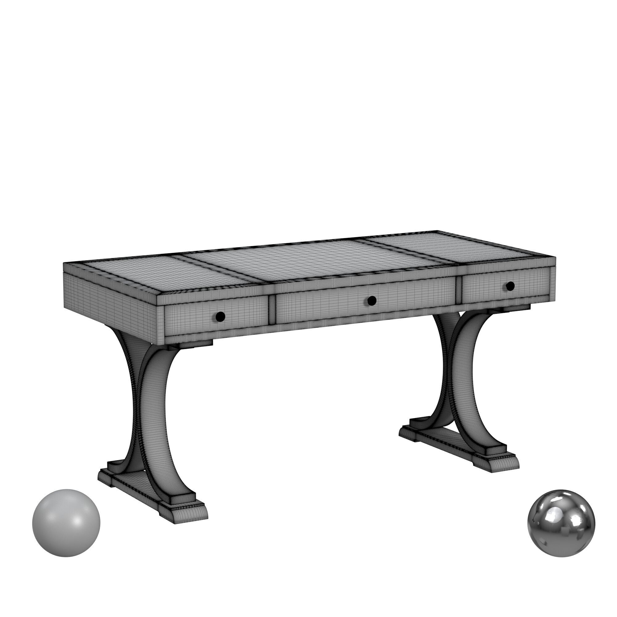 Hooker Furniture South Park Writing Desk 3D model_3