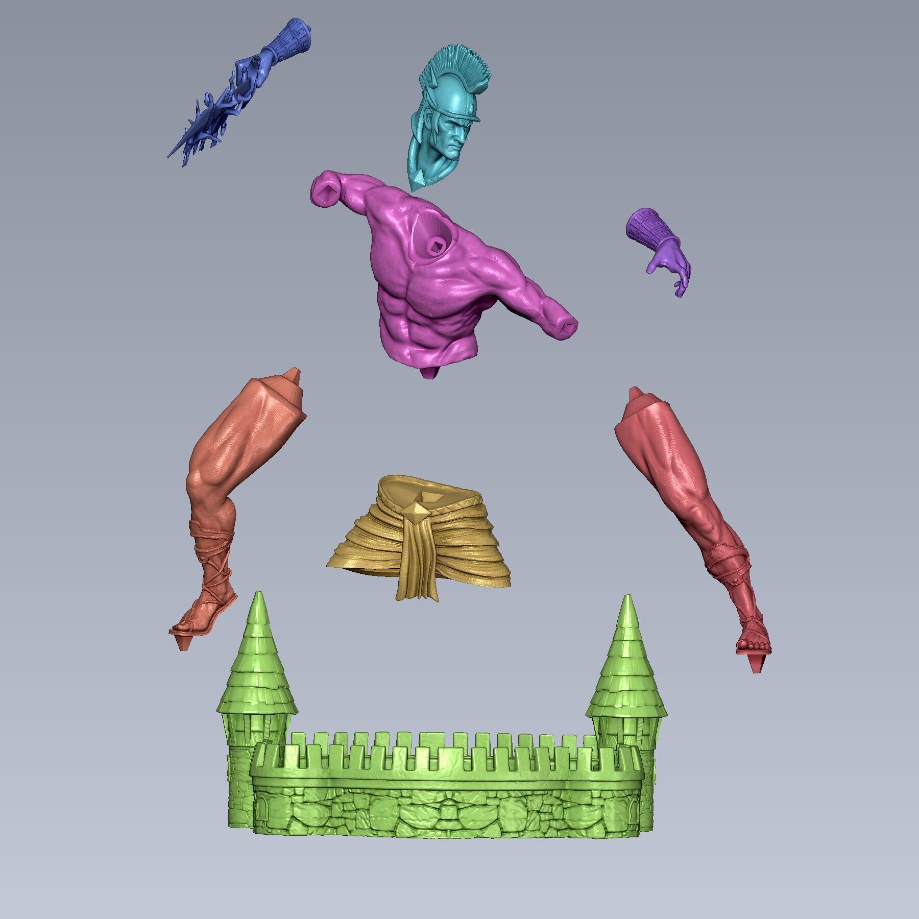 Heroes 3 Giant  3D print model_6