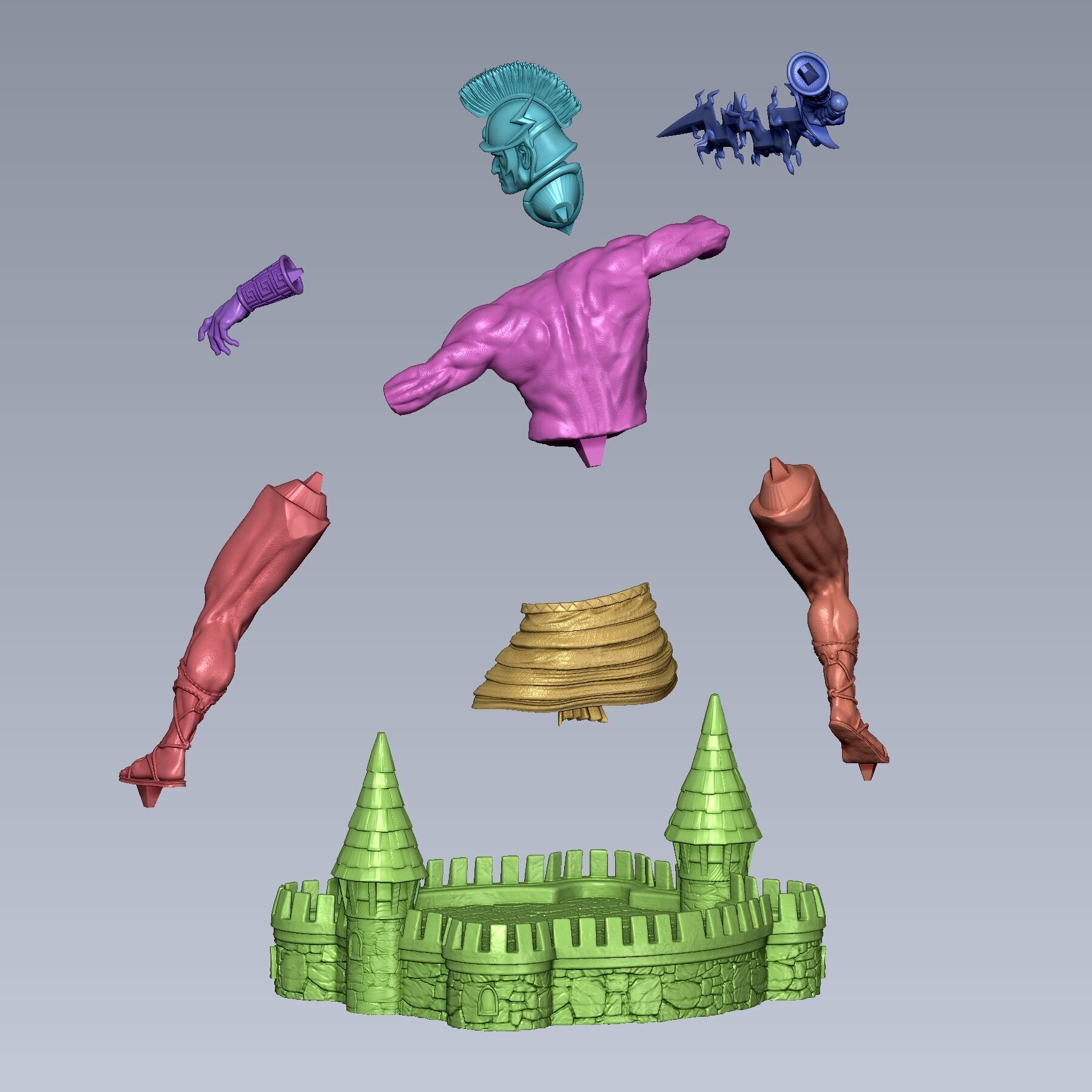 Heroes 3 Giant  3D print model_7