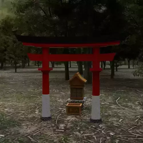 Japanese shrine set