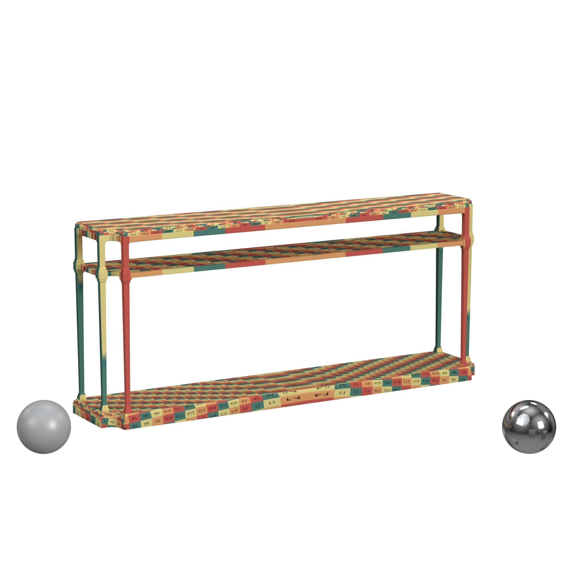 Hooker Furniture Woodlands Console Table  3D model_2