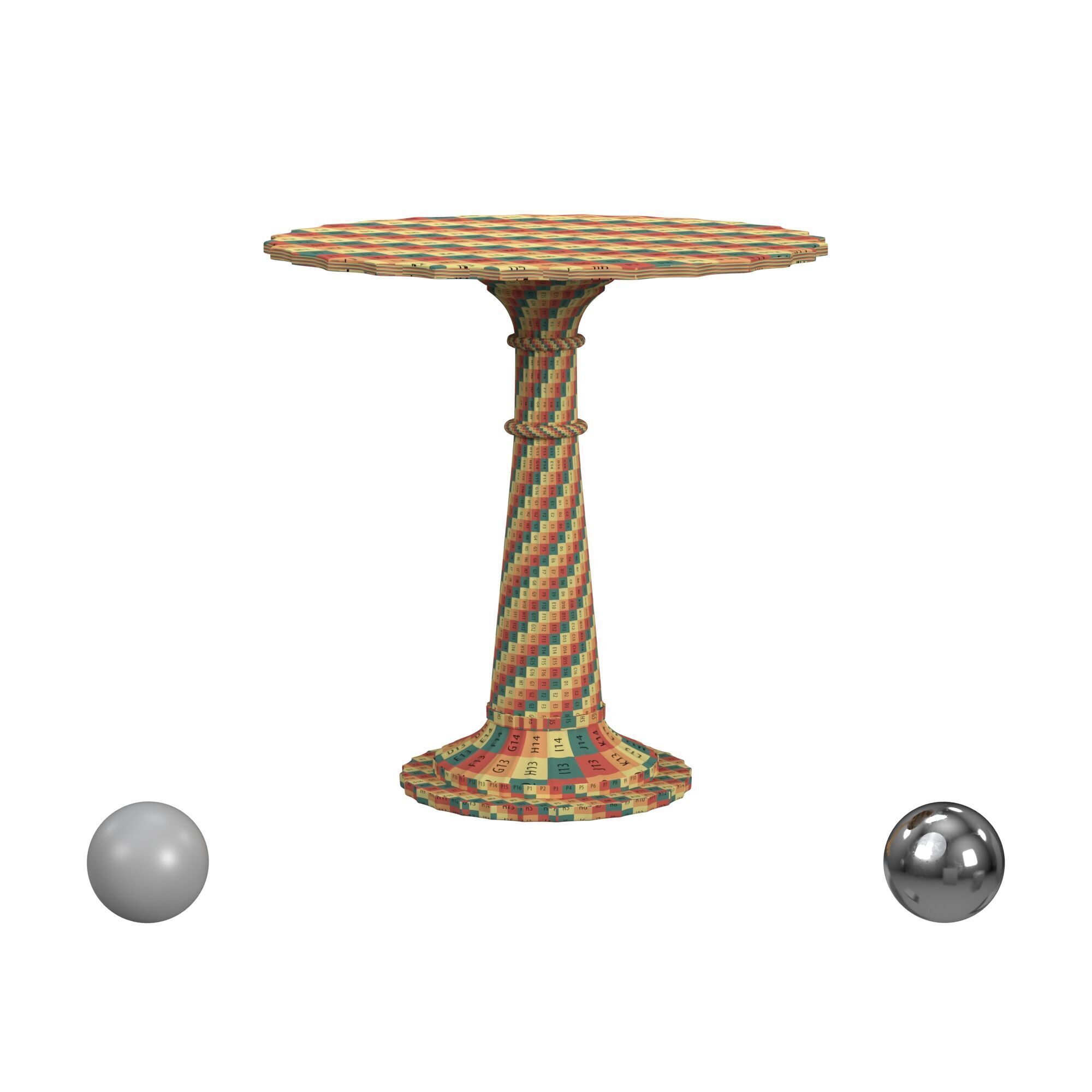 Hooker Furniture Woodlands Foyer Accent Dining Table 3D model_2