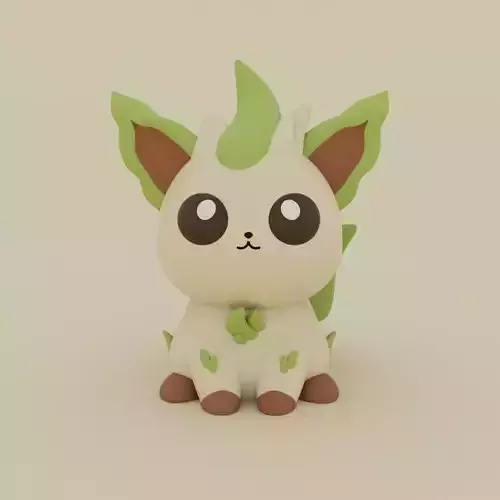 Pokemon - Kawaii Leafeon 3D print model