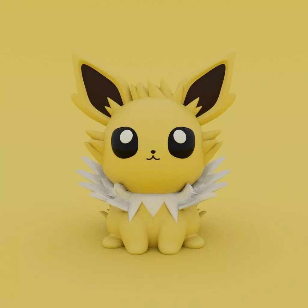 Pokemon - Kawaii Jolteon 3D print model_0