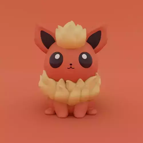 Pokemon - Kawaii Flareon 3D print model