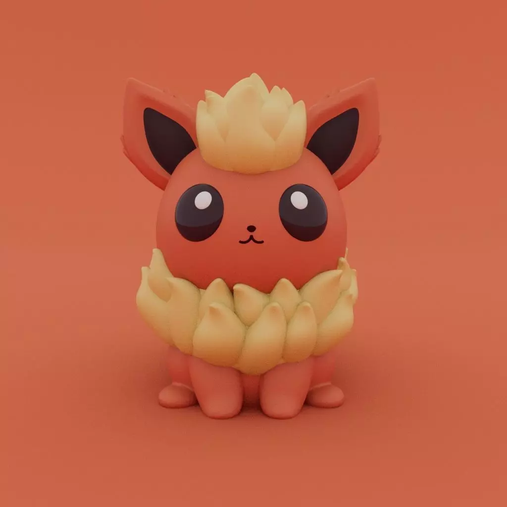 Pokemon - Kawaii Flareon 3D print model_0