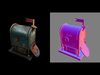 Steampunk Vintage Mailbox 3D model_1