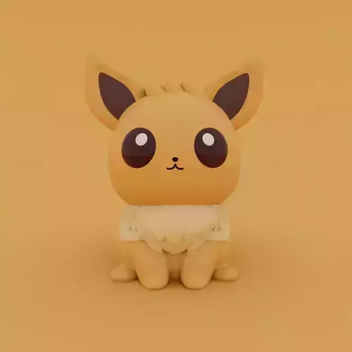 Pokemon - Kawaii Eevee 3D print model