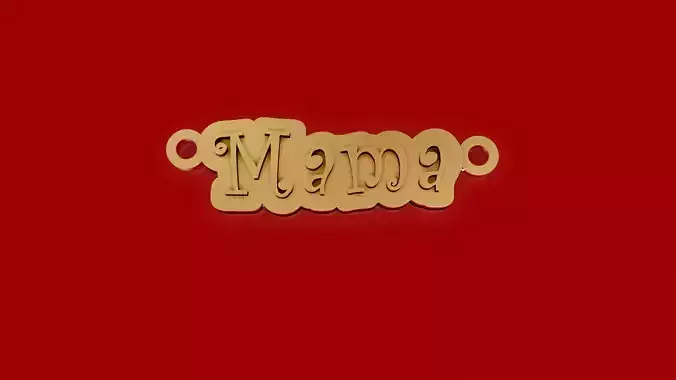 Mama Name Pendant