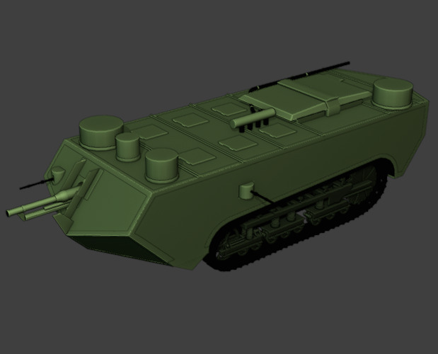 Char St Chamond tank Free 3D model_3