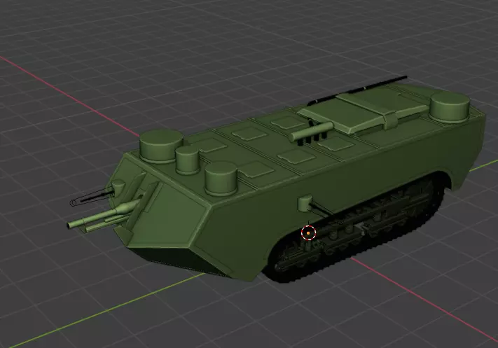 Char St Chamond tank Free 3D model_0