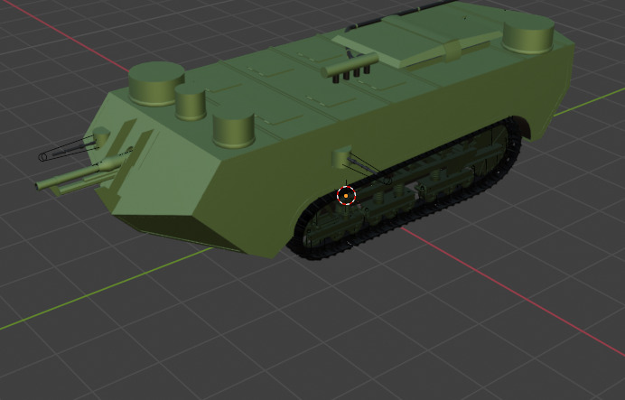 Char St Chamond tank Free 3D model_1